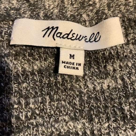 ❤️ MADEWELL Medium Gray grandpa cardigan button down with pockets. No Flaws! - Picture 6 of 6